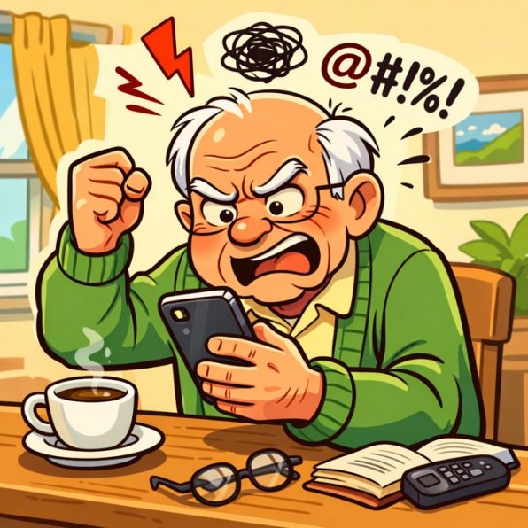 Senior frustrated with phone